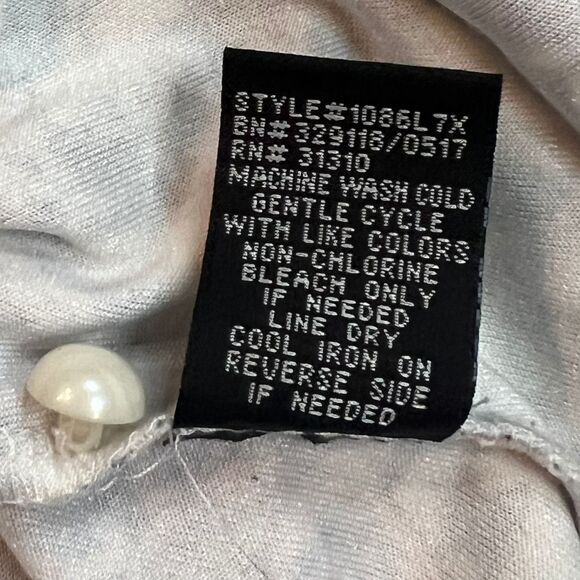 By & By Blouse Womens Medium Velvet Choker Neck Paisley Whimsical Fairycore Top - Picture 12 of 12